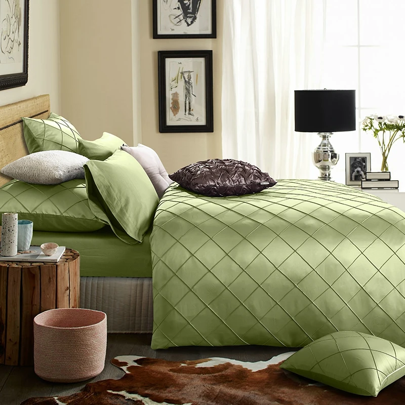 Роскошный комплект постельного белья из выстиранного шелка с ручной вышивкой