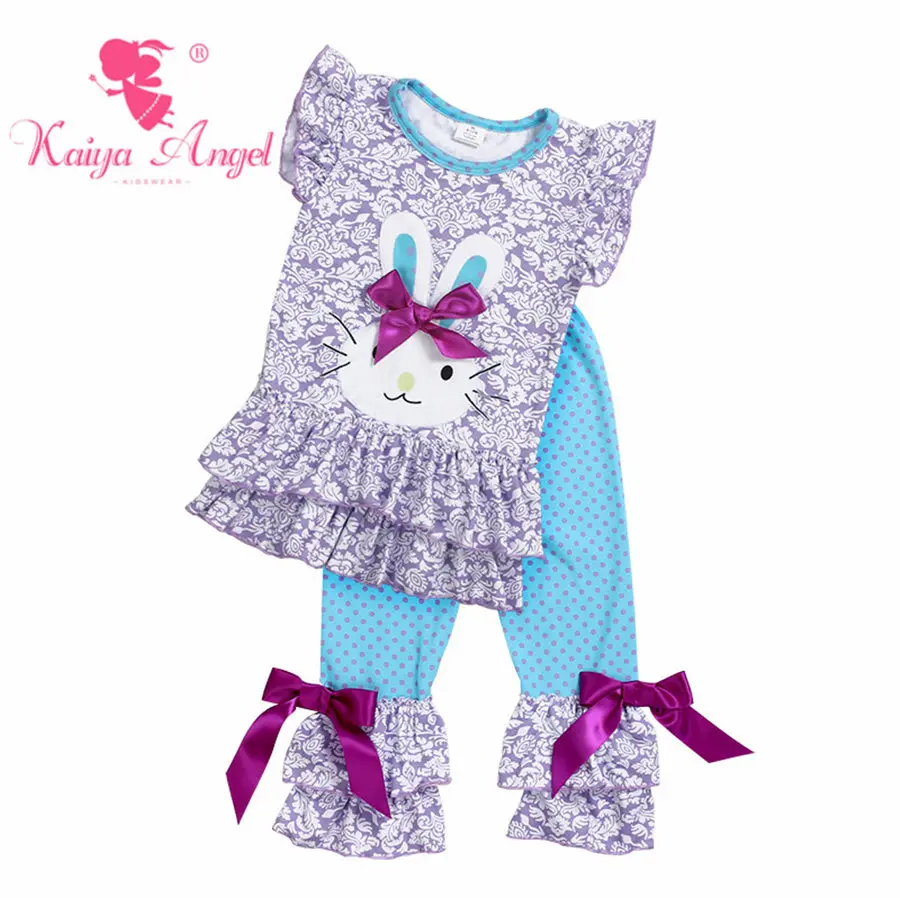 Kaiya Angel/Изысканная одежда с фиолетовым бантиком для малышей детский спортивный