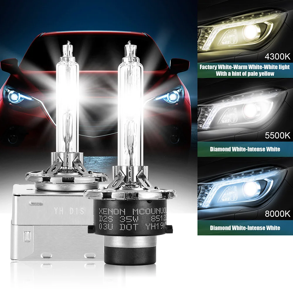 2 шт. автомобильные ксеноновые лампы D1S D2S D2R D3S D4S Ultinon HID 4300K 5500K|Лампы для