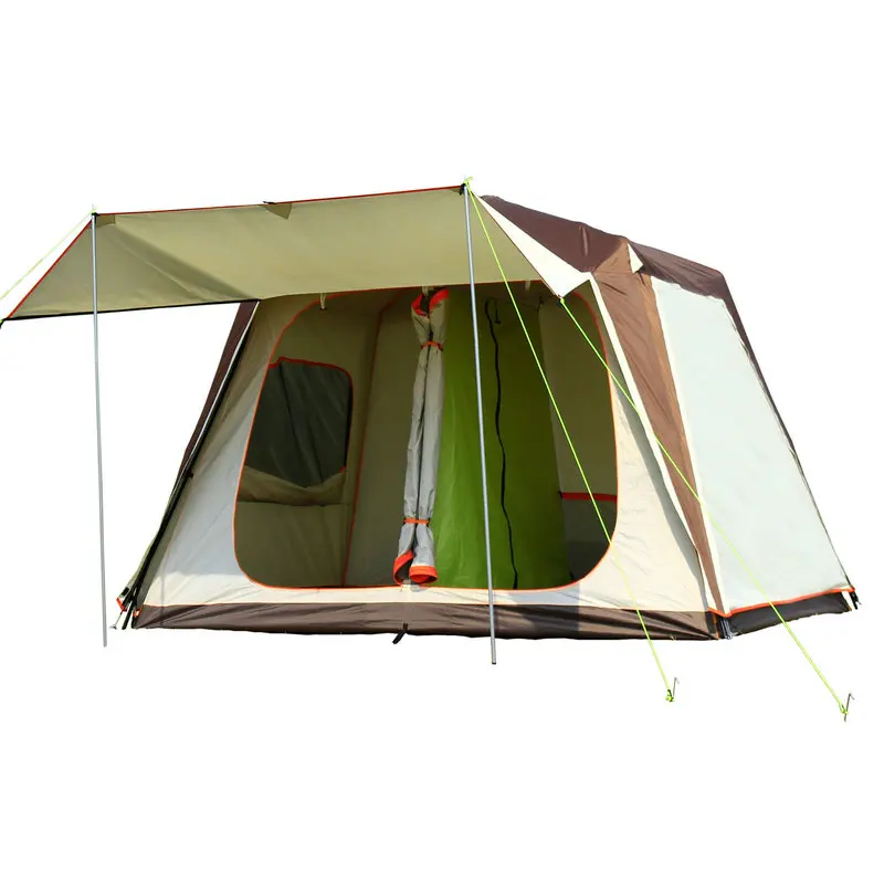 

Zhuoao New Arrival High Quality Double Layer Automatic 5-8 Person Waterproof Windproof Ultralarge Camping Tent Large Gazebo
