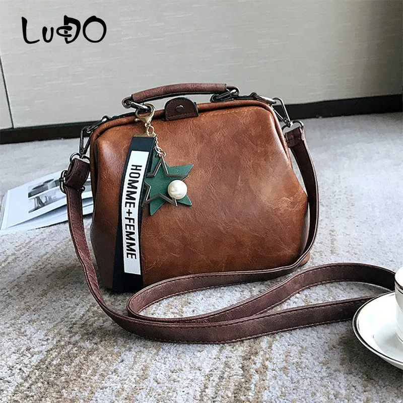 LUCDO роскошные сумки женские кожаные на плечо дизайнерские через сумка мессенджер