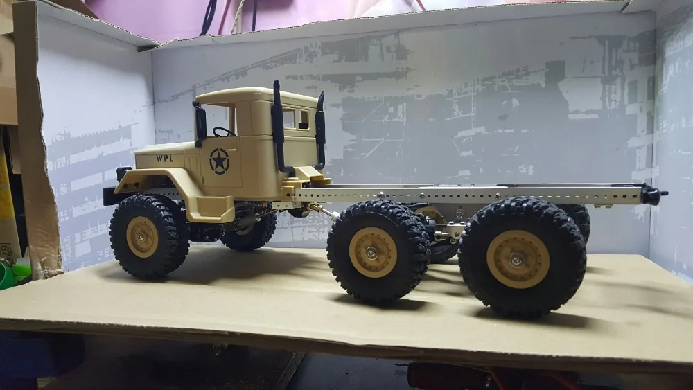 WPL B16 B 16 1/16 военный грузовик RC запчасти для автомобиля обновление 6x6 рама