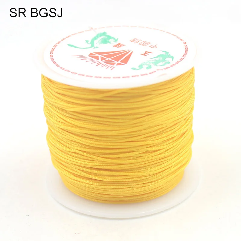 

Free Shipping 0.8mm Wholesale Rattail Knitting Cord Jewelry diy Making Beading Thread Chinese Tassel Beading Cord 45M