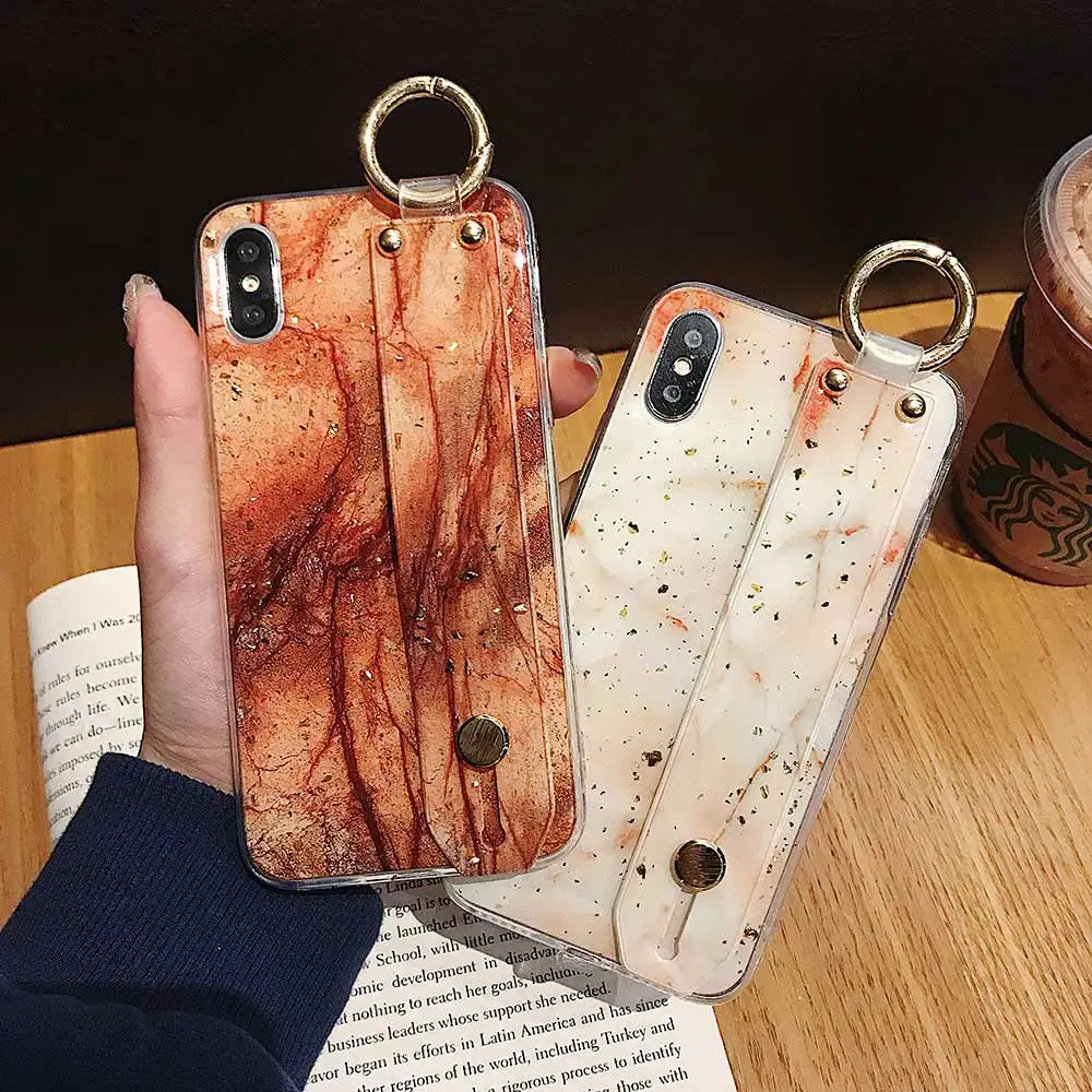 Чехол для телефона Boucho iphone XR X 6 6s 7 8 plus Модный мягкий чехол из золотой фольги с
