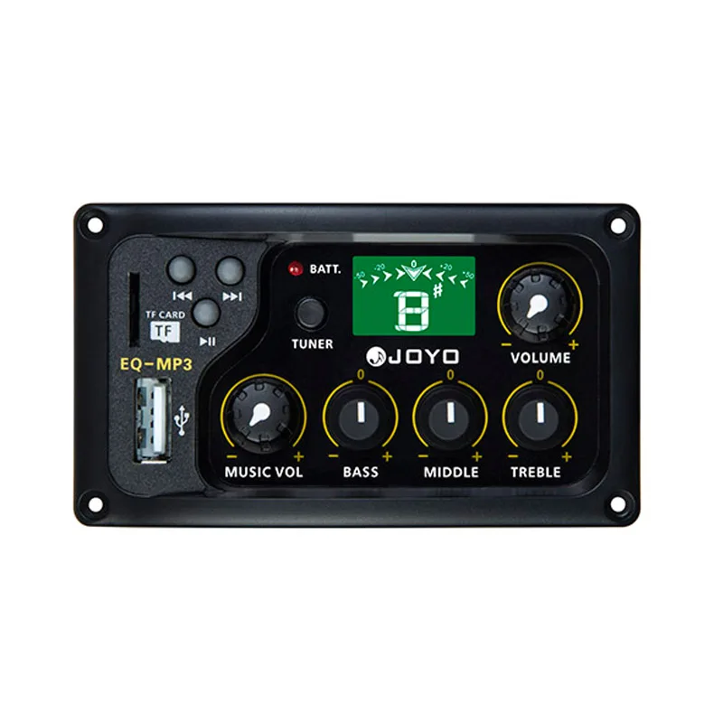 

Аутентичный! JOYO EQ-MP3 3-полосный эквалайзер Acoutsic для гитары, эквалайзер с независимым регулятором громкости музыки, с гитарным тюнером ra и сло...