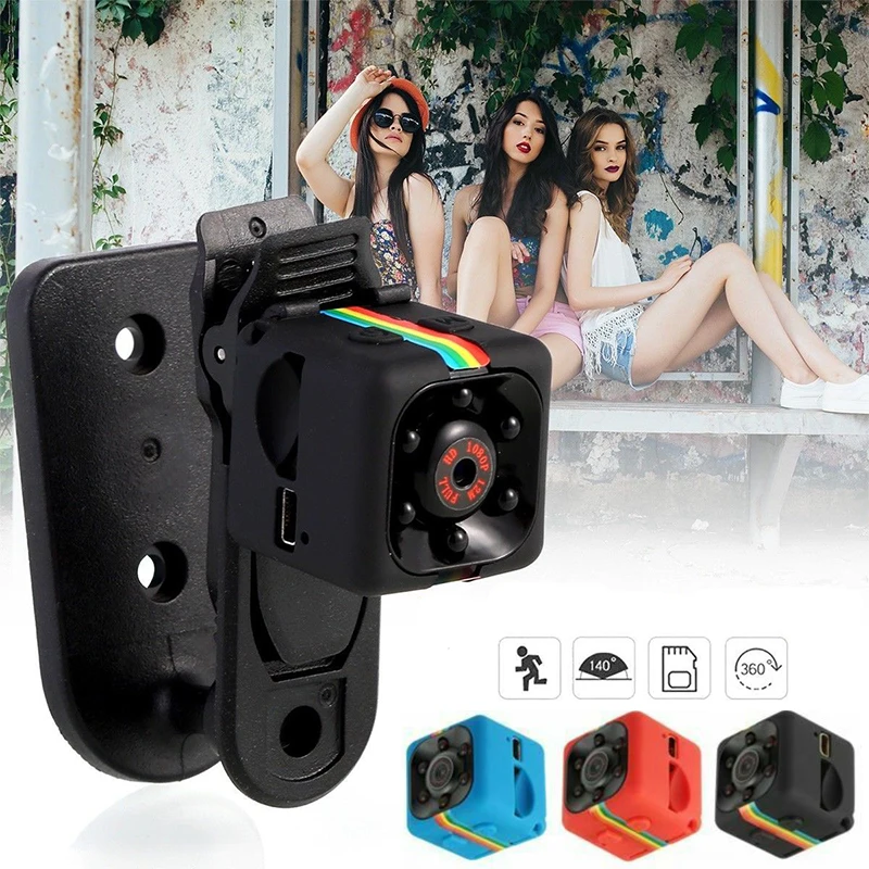 Мини камера SQ11 Espia HD 480P/1080P шпионская Маленькая видеокамера Поддержка скрытой TF