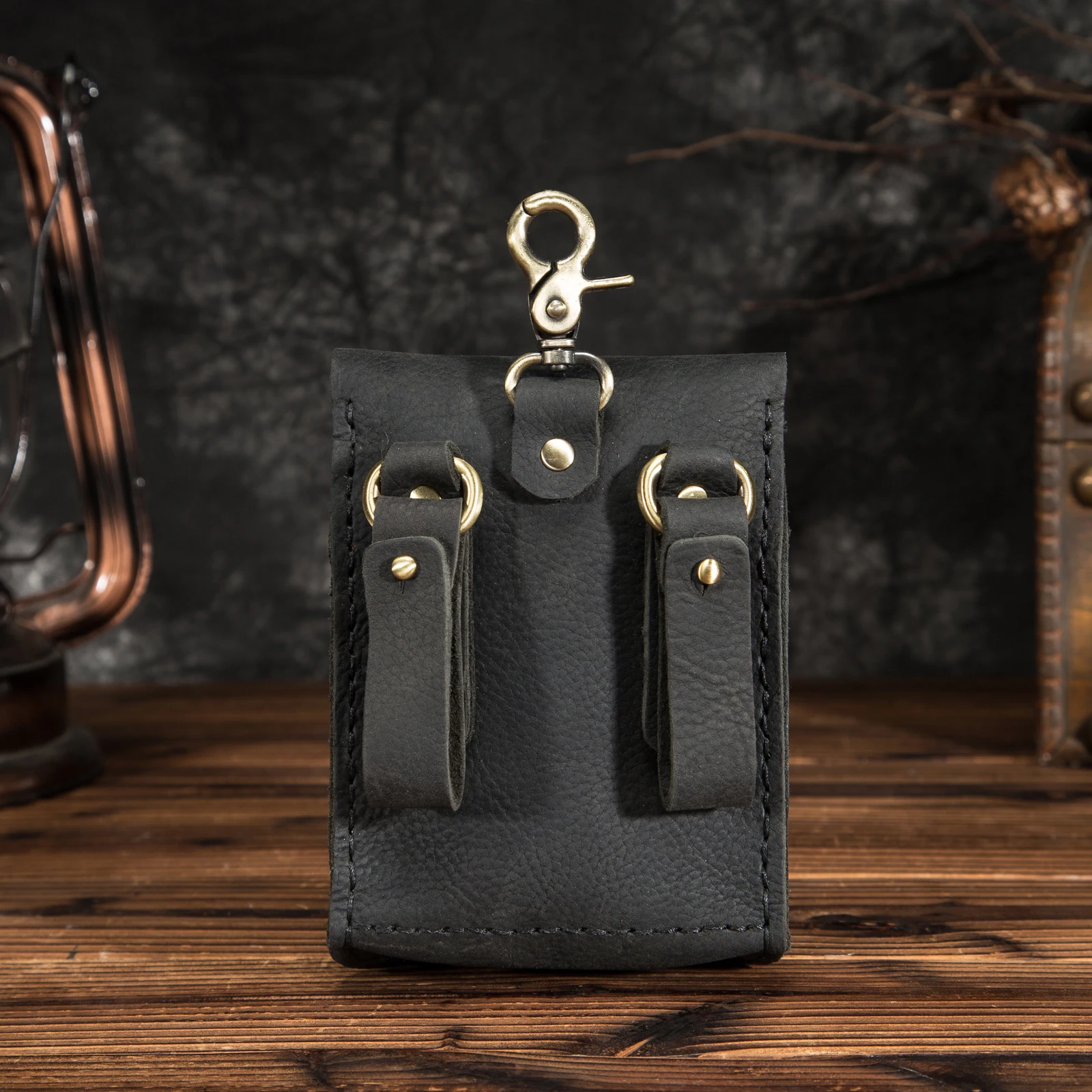 Модный качественный кожаный маленький летний кошелек с крючком дизайнерская