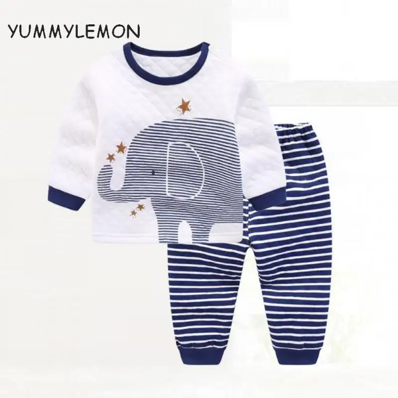 Yummylemon Мода толстая осень/зима 100% для маленьких мальчиков и девочек 2 предмета