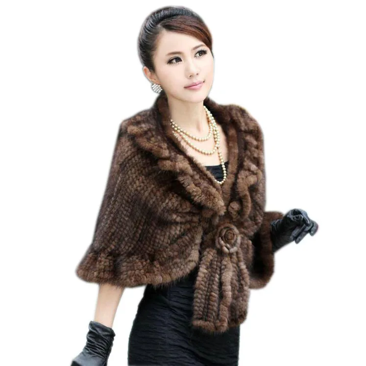2017 Женская натуральная норковая шаль горячие продажи|fur garment|fur parkafur scarves |
