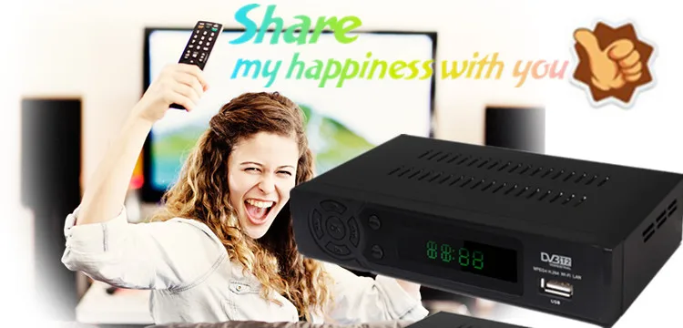 Vmade DVB T2 8939+ wifi донгл HD ТВ приставка DVB-T2 в наземном приемнике ТВ приставка ТВ-тюнер с RJ45 сетевой интерфейс телеприставки