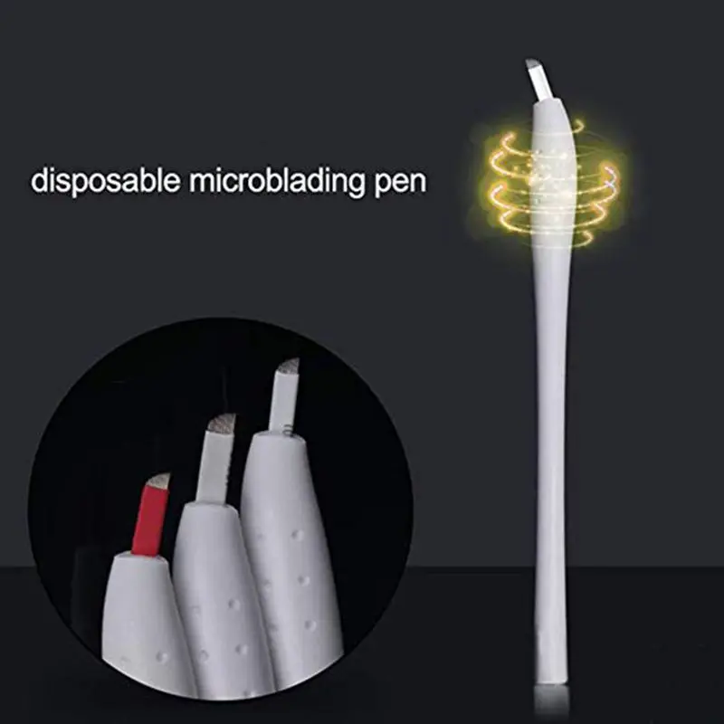 Microblading Pen - Yuelong 5PCS Sterilized Disposable Eyebrow with 12F Needles Manual Tattoo Micro | Красота и здоровье