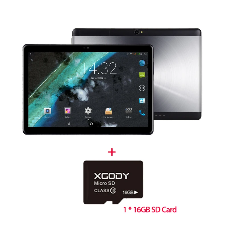 Add 16GB SD Card XGODY TB01 3g Phablet планшетный ПК 10,1 Android 7,0 1 ГБ 16 ГБ 1280x800 четырехъядерный MTK6580 WiFi 5MP телефонные звонки планшеты 5000 мАч - Комплект: Add 16GB SD Card