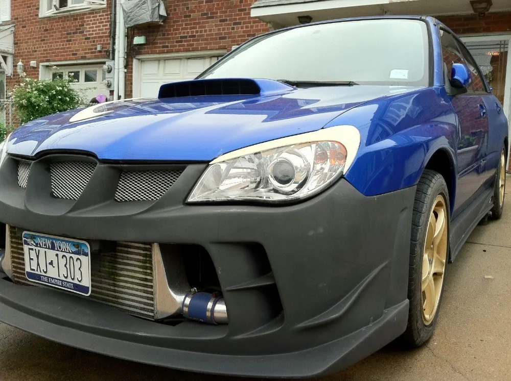 Неокрашенные брови из стекловолокна для 2006-2007 Subaru Impreza WRX STi Eagle Eye