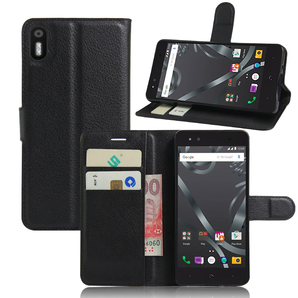 100 Шт./лот Новый 2016 Люкс ИСКУССТВЕННАЯ Кожа Флип Чехол для BQ Aquaris X5 Кошелек Стенд