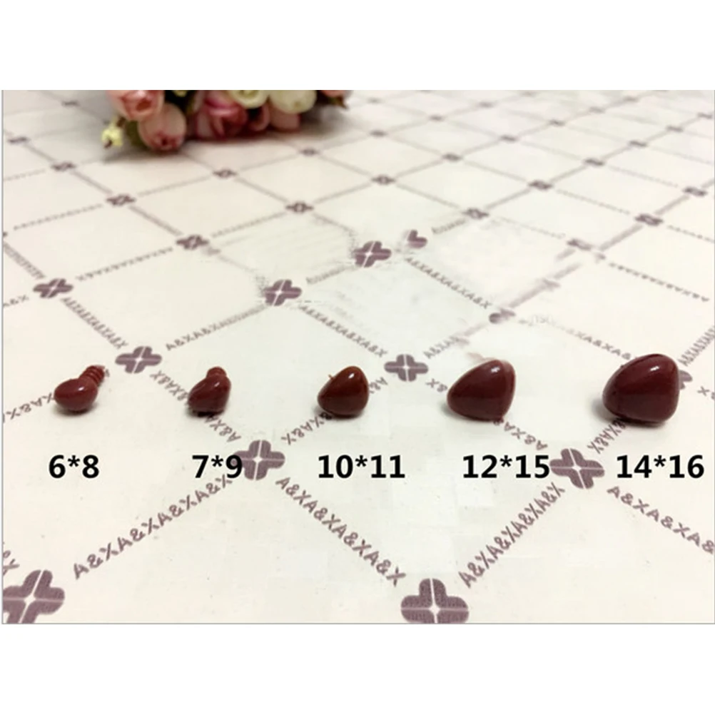 100 шт./пакет 7x9 мм Треугольники нос Diy куклы, игрушки, аксессуары для Треугольники игрушечные Носы Для Teddy Bear ремесла Пластик нос