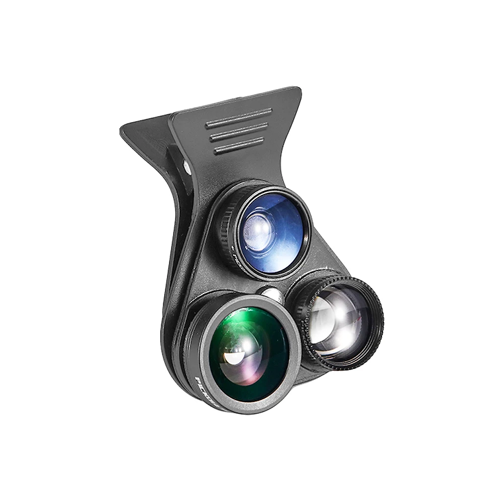 ET 360 градусов панорамный объектив камеры телефона для iPhone X 8 7 6 Plus портативный телефон Двойная камера Объективы Наборы Профессиональный телефон объектив - Цвет: Type B Mini lens