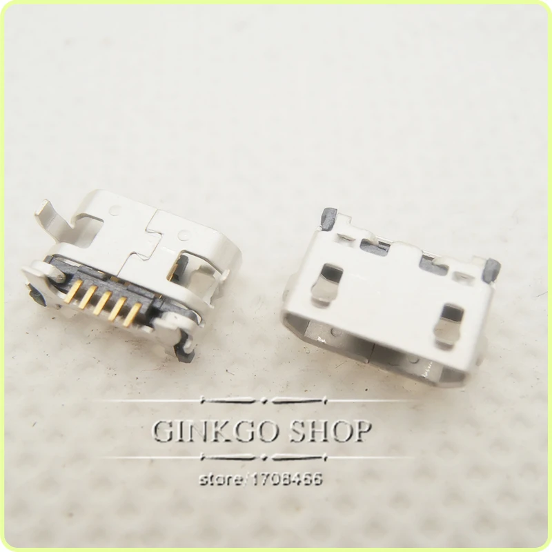 5 шт. Micro контактный USB разъем для зарядного устройства питания планшетного ПК Lenovo