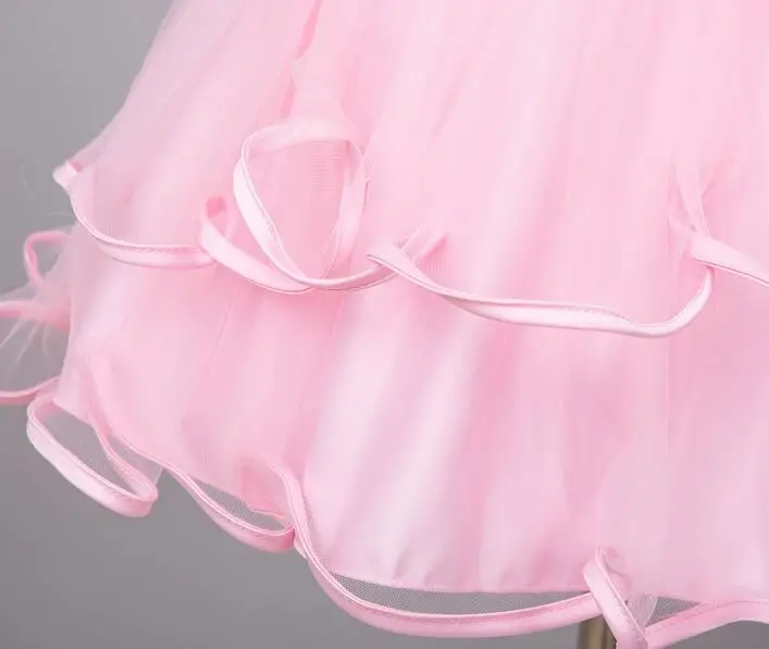 Новинка летние детские Свадебные платья с цветами детская одежда для девочек