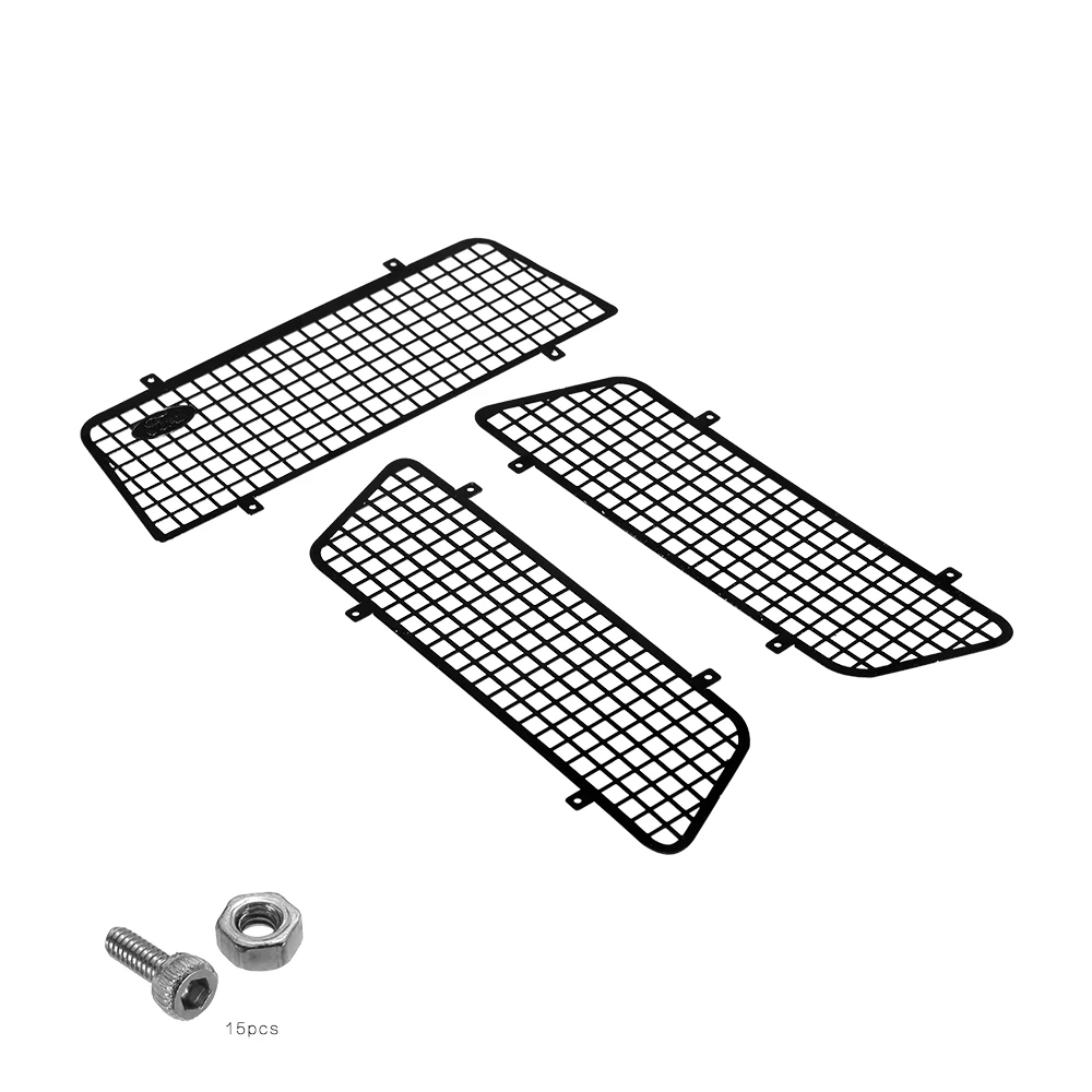 2 шт. металлическая боковая сетка на окно с 1 задняя Винты Набор для 1/10 TRAXXAS 82046-4 ford