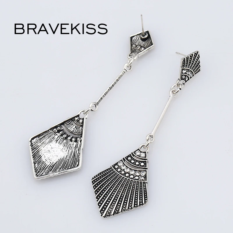 Bravekiss ретро геометрический ромб Stripes Национальный стиль чешского долго Висячие