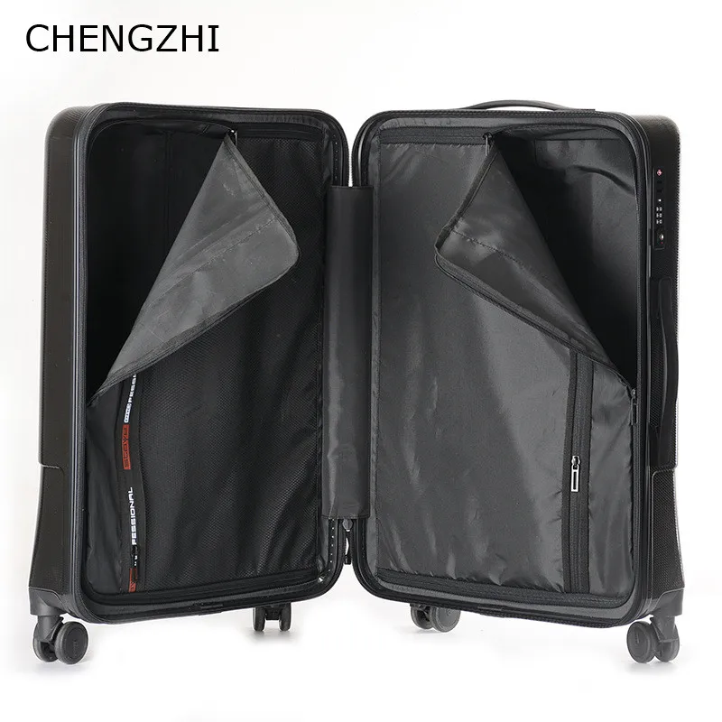 Чэнжи 24 дюйма высокой емкости прокатки Чемодан Спиннер Для мужчин женщин на