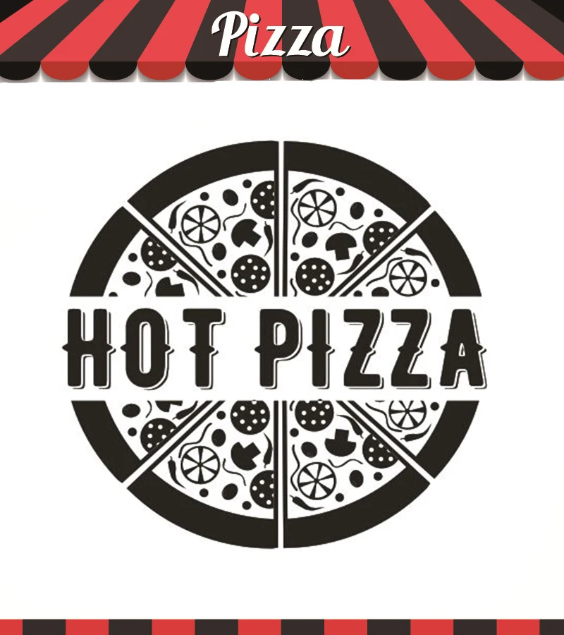 Виниловые наклейки для кухни пиццы пиццы|Наклейки на стену| |