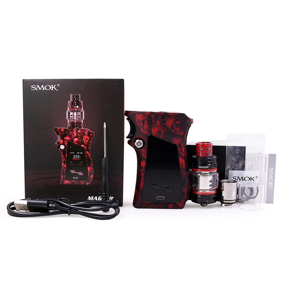 SMOK Mag Box Mod 225 Вт правый вейп электронная сигарета для атомайзера TFV12 PRINCE Tank V12 Prince испаритель катушка