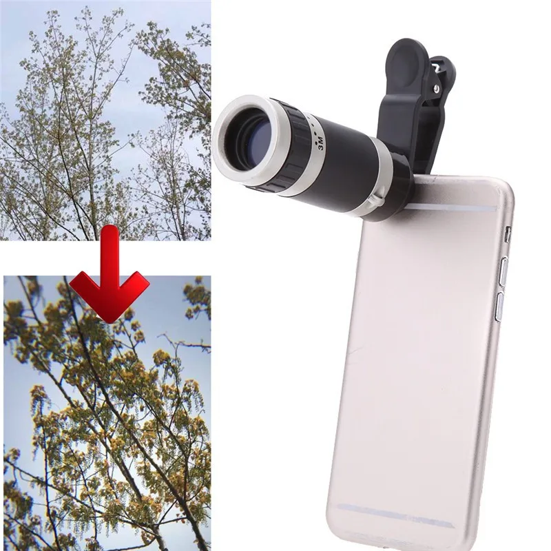 7in1 8X Zoom объектив для телефона iPhone 7 Lentes макрообъектив Huawei Mate 20 Lite Honor Объективы