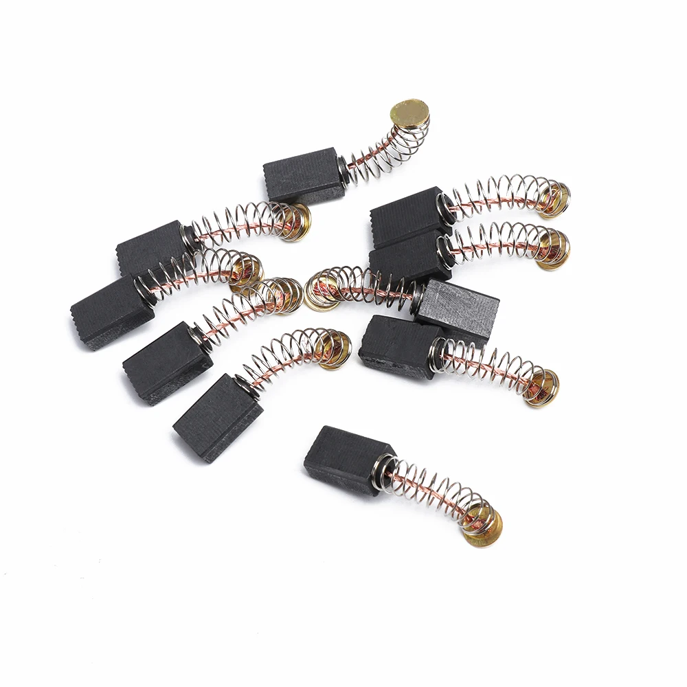 

10pcs Mini Generic Carbon Brushes Motors Spare Parts Electric Grinder Replacement Drill Rotary Power Tool High Quality 5x8x13mm