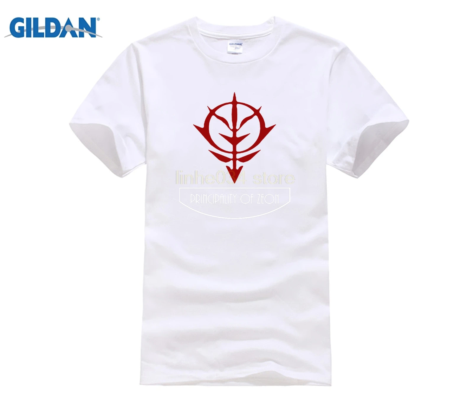 Gundam Principality of Zeon Earth Federation футболка с аниме Забавные футболки хлопковые топы