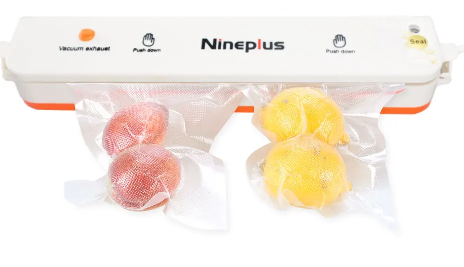 Nineplus бытовой лучший вакуумный упаковщик для пищевых продуктов, домашний автоматический вакуумный упаковщик, пластиковая упаковочная машина, пакеты, 10 штук