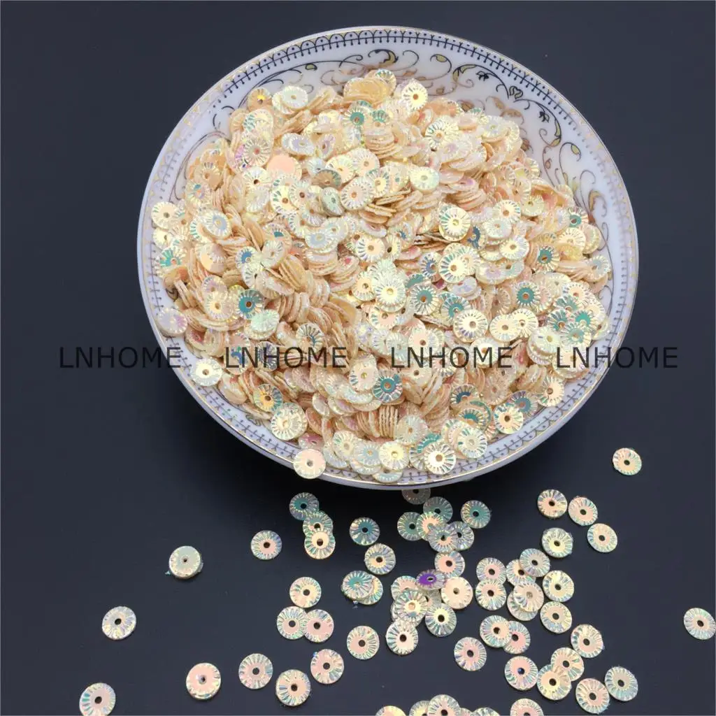 Круглая позолоченная круглая пайетка 50 г 4 мм|loose sequins|sequins sewingsewing sequins |