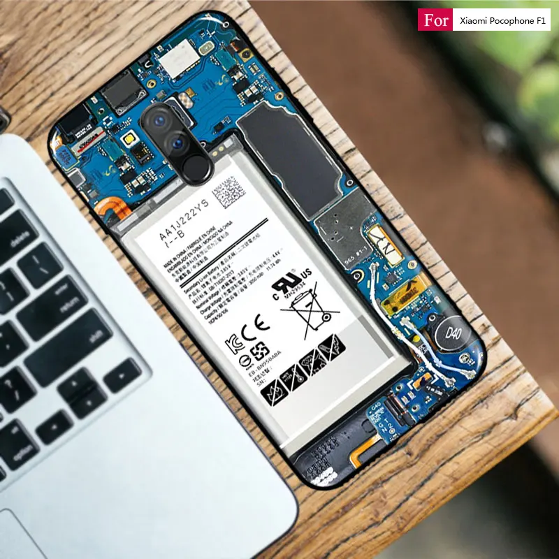 Чехол для Xiaomi Pocophone F1 довольно интересный силиконовый мягкий ТПУ чехол телефона