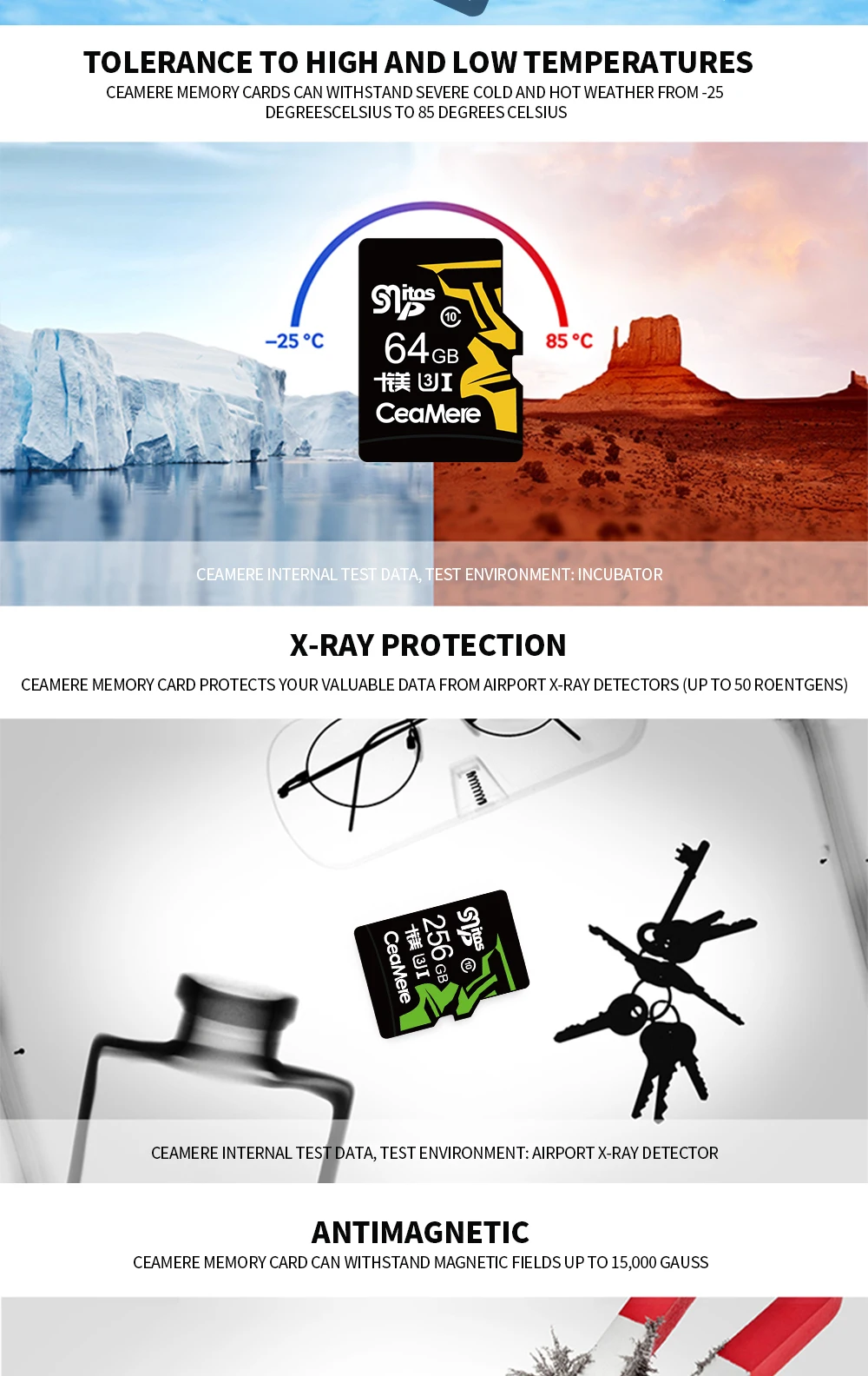CeaMere карта памяти 256 ГБ 128 Гб 64 Гб U3 UHS-3 32 ГБ Micro sd карта класс 10 UHS-1 флэш-карта памяти Microsd TF/sd карта s для планшета