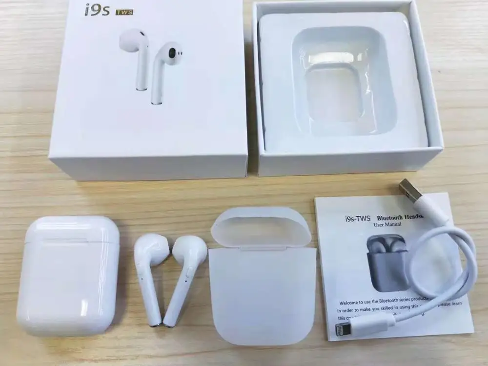 i9s white i9s tws многоцветный Bluetooth 5,0 наушники беспроводные, небольшие, Bluetooth наушники стерео наушники PK i12 i10 для samsung Xiaomi - Цвет: i9s white