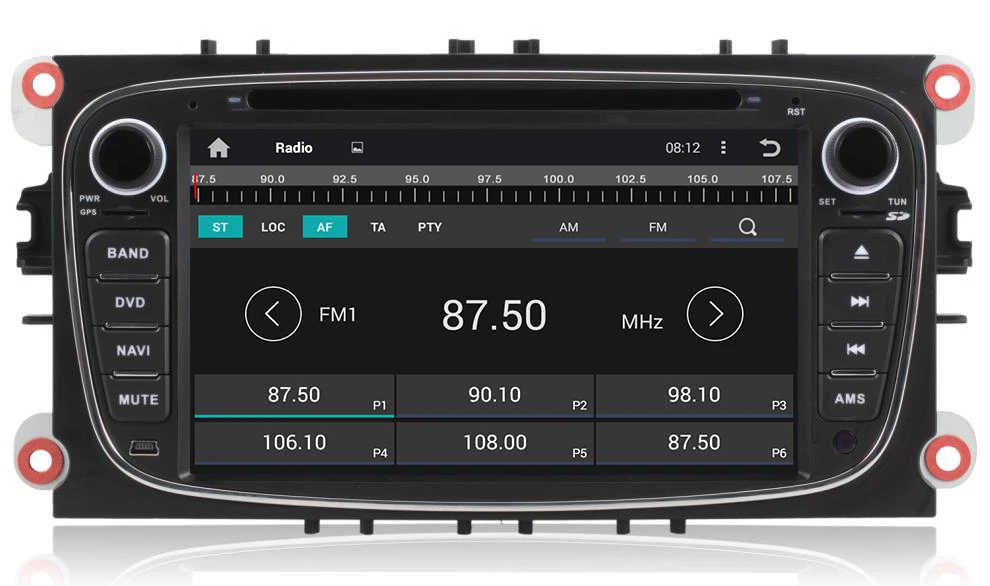 Четырехъядерный 1024*600 разрешение 2 Din Android 5.1.1 автомобильный DVD для Ford