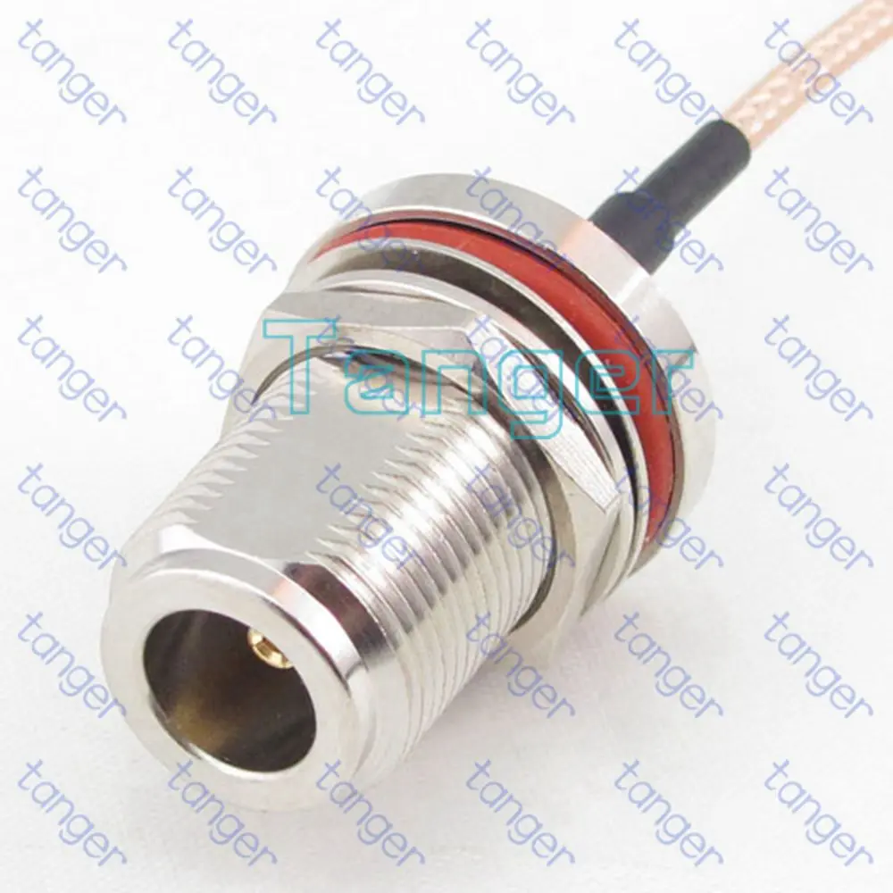 RF cable N female jack waterproof with nut to SMA male plug RG316 RG-316 Coaxial Pigtail Jumper LOW Loss 8inch 20cm | Обустройство