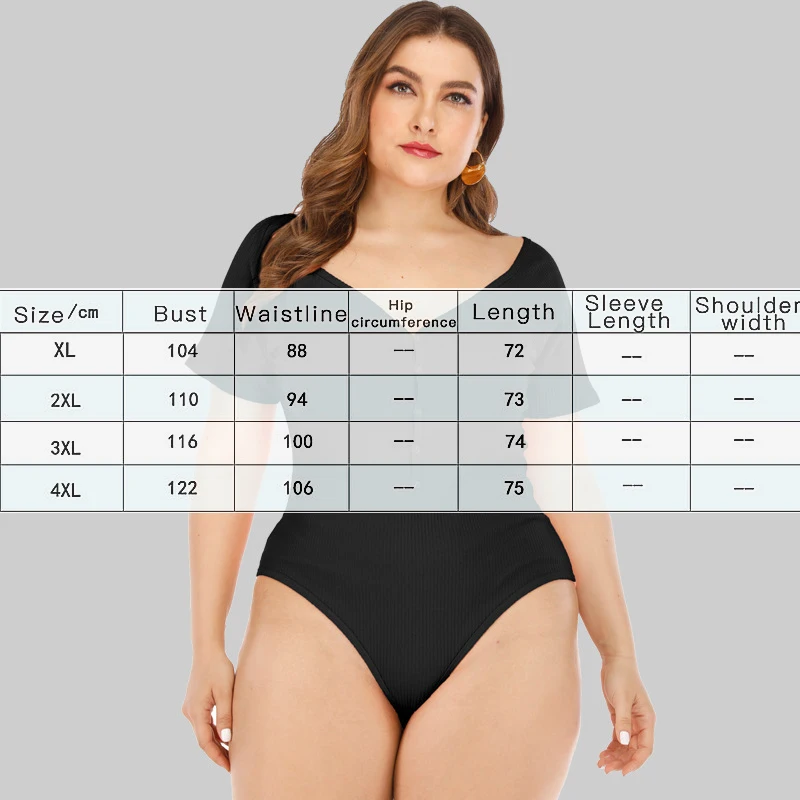 Плюс размер сексуальный комбинезон с глубоким v образным вырезом футболка