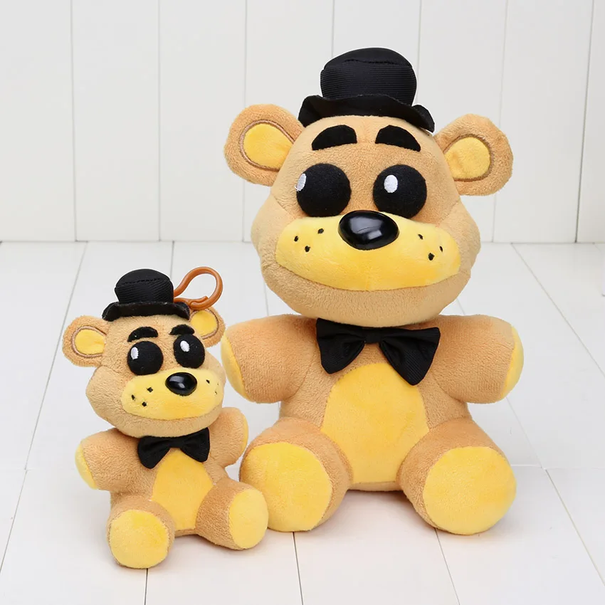 25 см/14 см FNAF плюшевые игрушки подвесной Золотой Фредди кошмар Fredbear Shadow Freddy Mangle