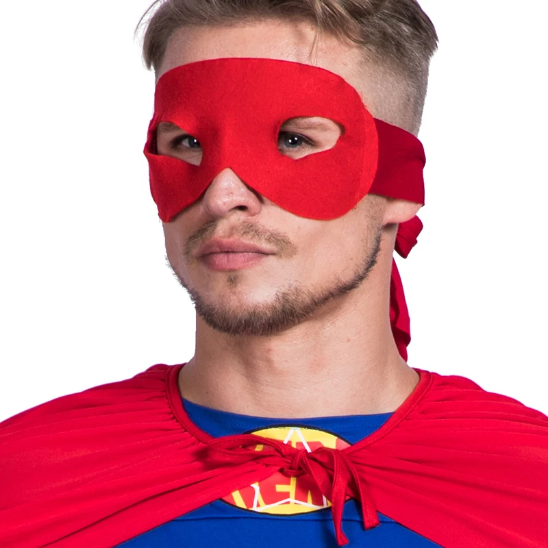 Костюм супергероя для косплея мужской костюм красная накидка на Хэллоуин