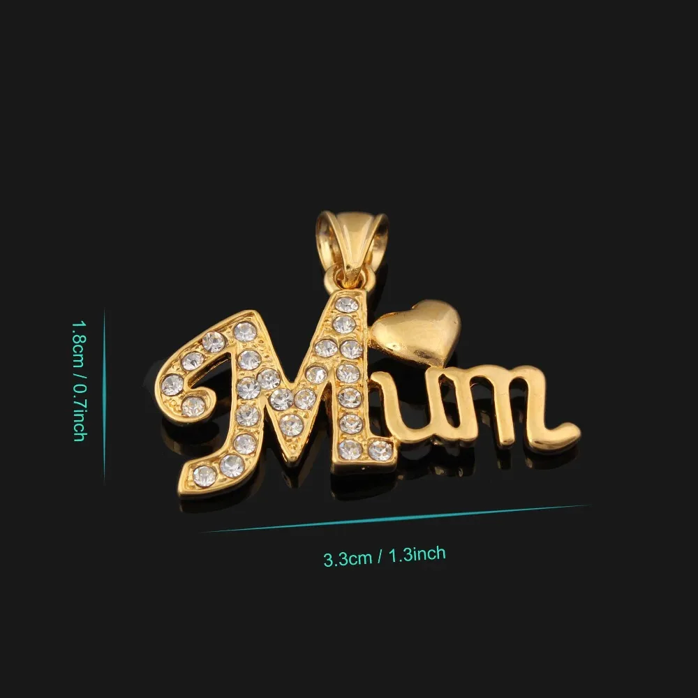 Рождественский подарок для матери мама буквы сердце кулон оптовая продажа