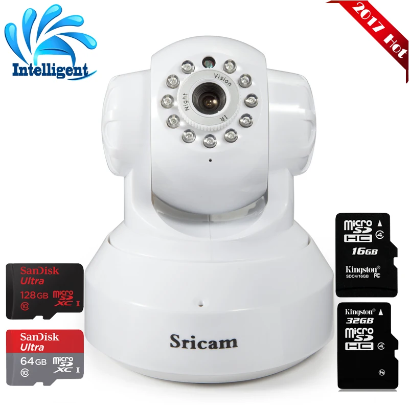Sp005 sricam ip камера 720 P hd wi fi ик smart монитор видеонаблюдения cctv делам семьи крытый