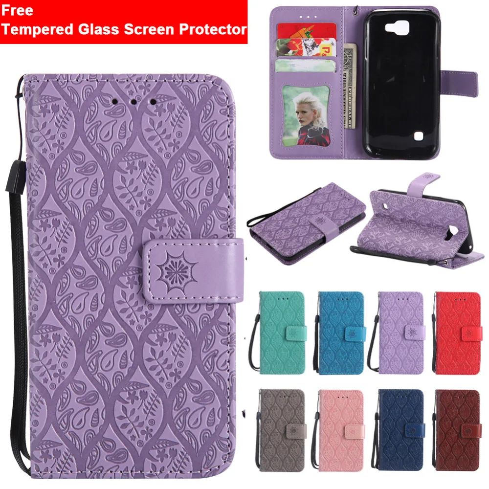 Wallet Case for LG K3 Rattan Pattern Leather Flip w/ Straps Card Holder Magnetic Stand Cover Protective Phone Cases | Мобильные