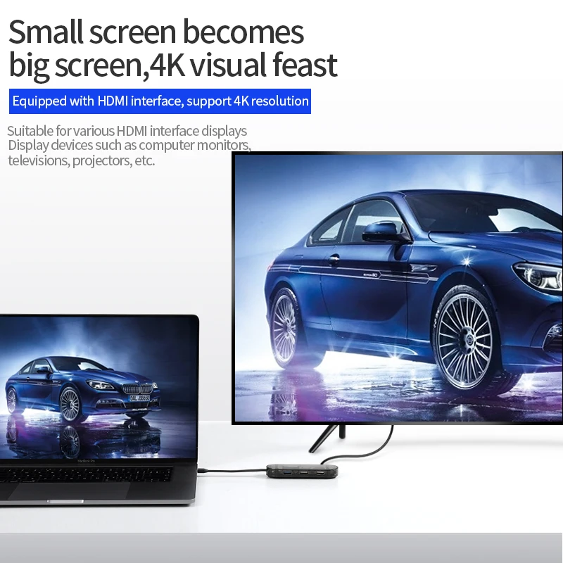 Thunderbolt 3 USB C концентратор к HDMI кардридер 0 2 Dex кабель для Macbook samsung Galaxy Note 8 9 type