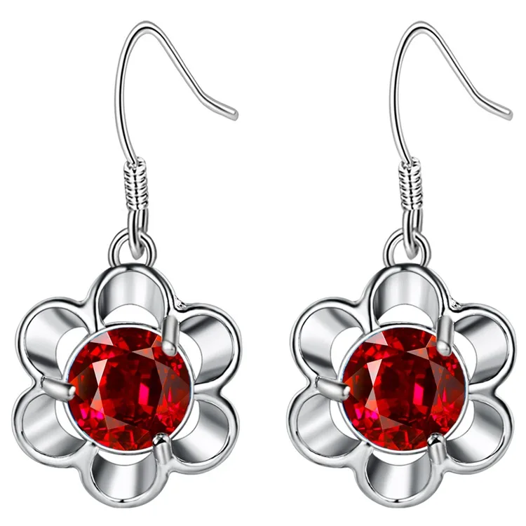 Модные ювелирные серьги женские с серебряным покрытием PR043 | Украшения и