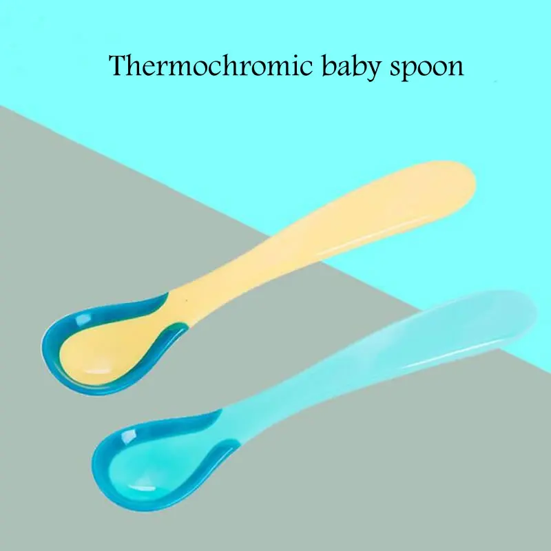 Детская антиобжигающая кислородная Индукционная ложка обучающая посуда