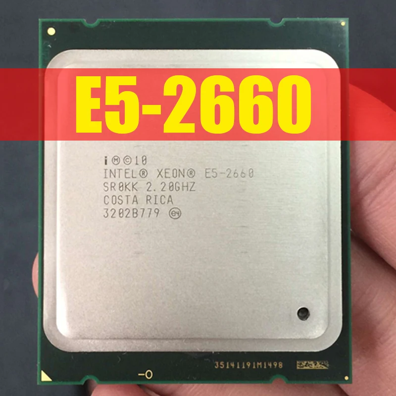 Процессор Intel Xeon C2 Кэш память 20 Мб/2 2 ГГц/8 00 ГТ/с 95 Вт LGA 2011 E5 2660 есть продажа ЦП 2670