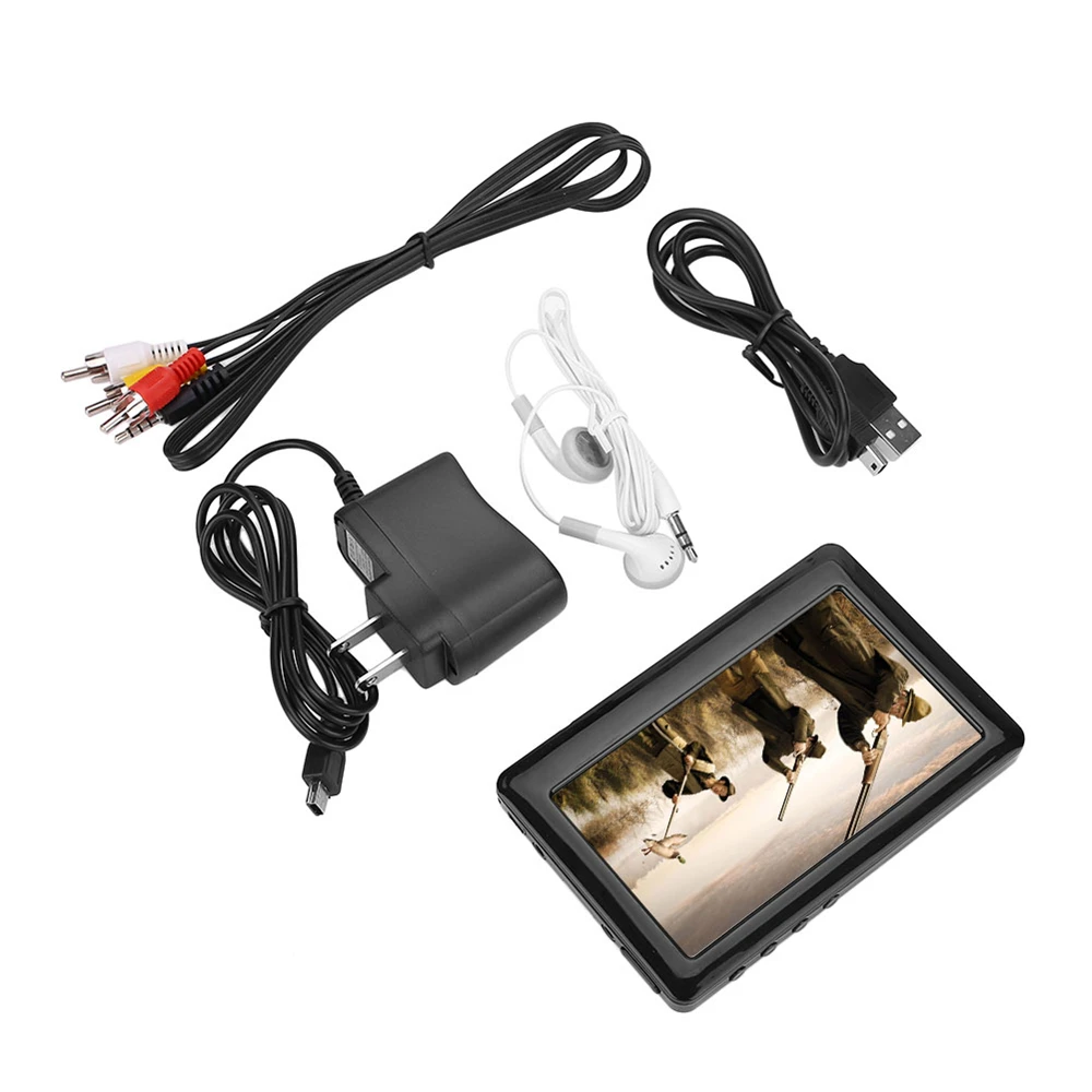 MVpower 8 Гб 4 3 дюйма HD сенсорный ЖК экран MP3 MP4 MP5 Медиа Видео музыкальный плеер FM радио