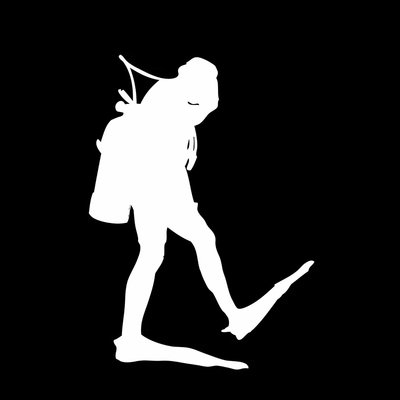 10*13.9CM Personality Of Diving Car Bumper Sticker The Divers Contour Shape Vinyl Decals | Автомобили и мотоциклы