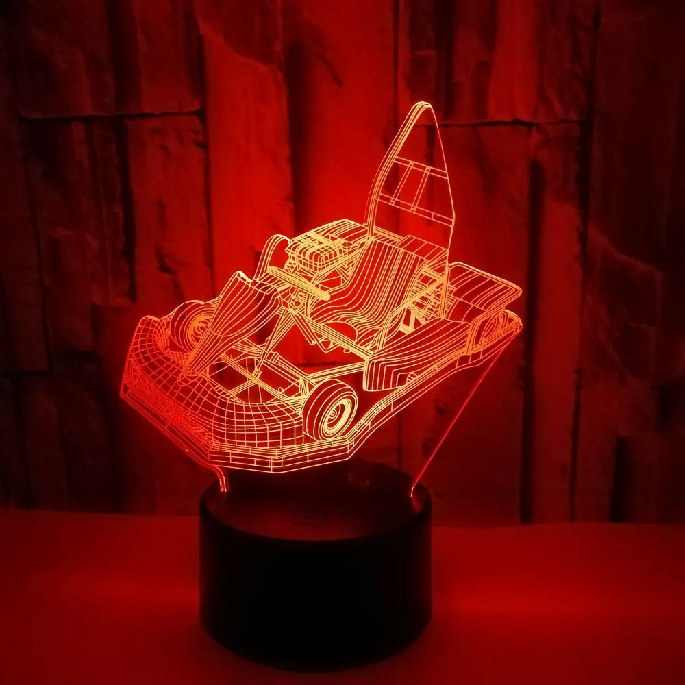 Цветной 3d светильник с картинкой подарок на заказ маленький ночник сенсорным